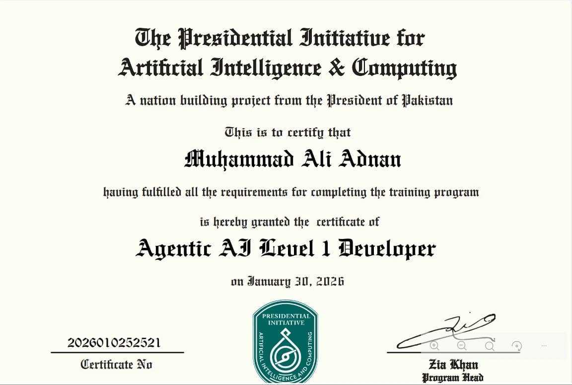 Certified Agentic & Robotic AI Engineer